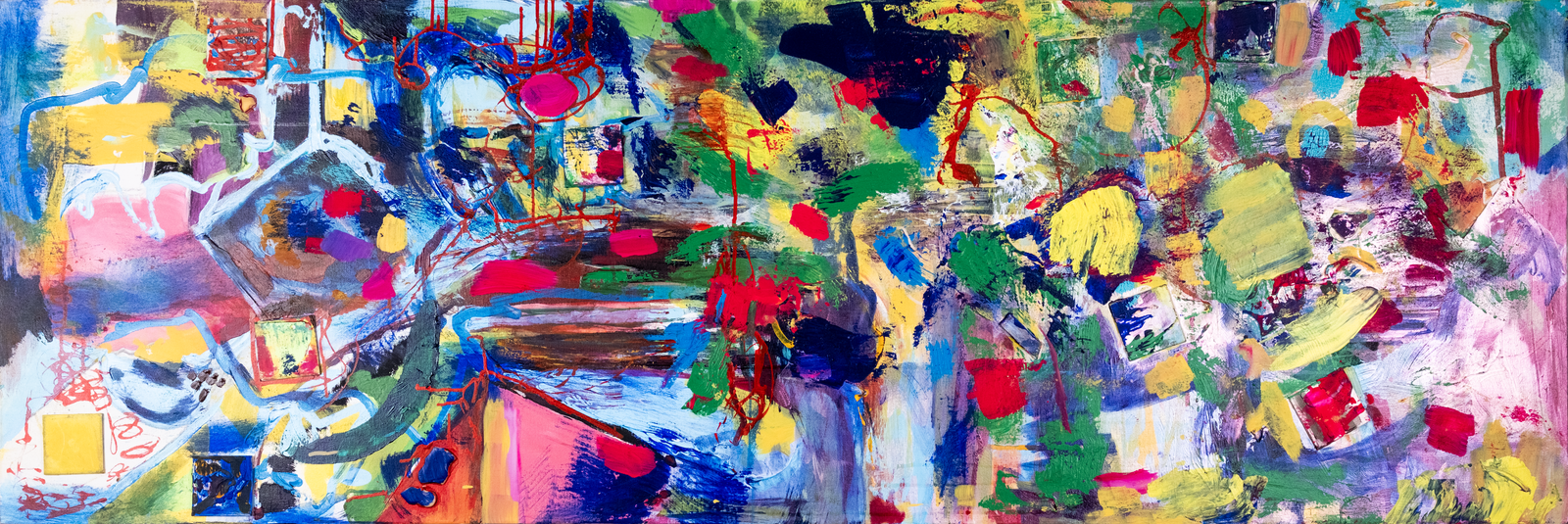 This is a very busy piece, complex and visually overwhelming but somehow representative of a calming chaos