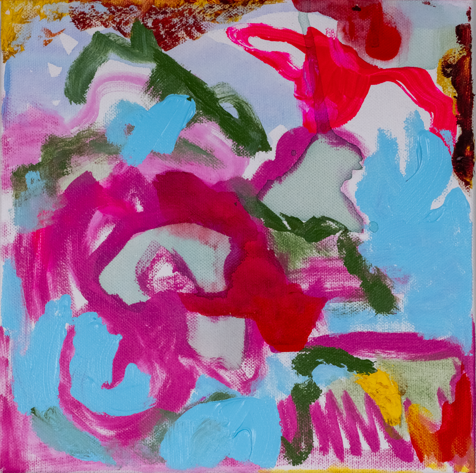 Using soft, pleasant colors to playfully explore composition and expressive energy