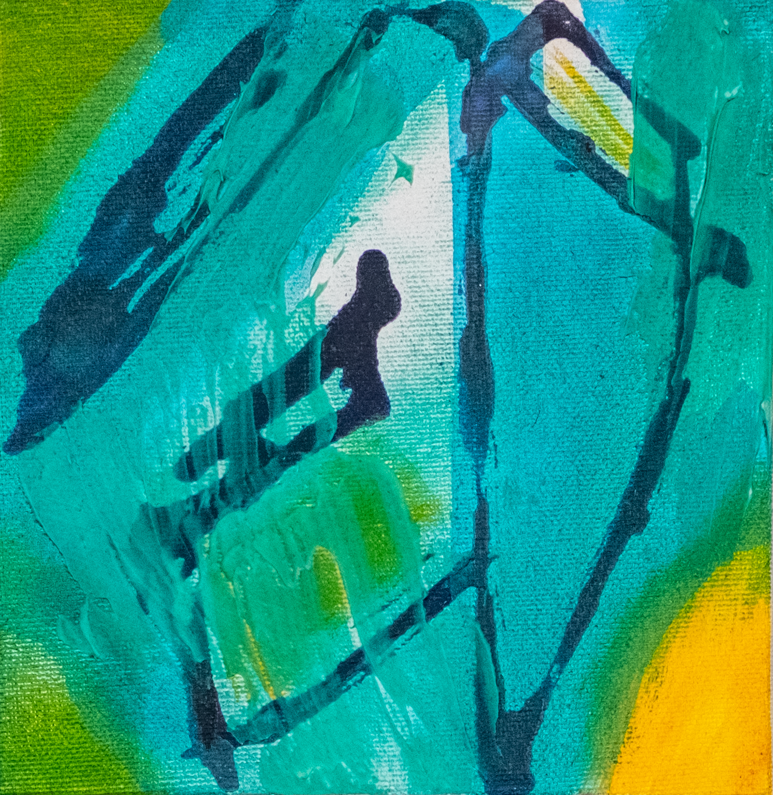 Teal, Yellow and green, an expression of not understanding intention